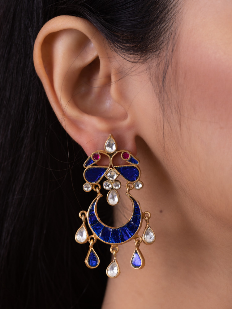 LUMINOUS BLUE MOON EARRINGS